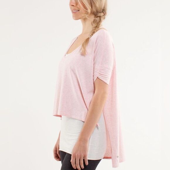 Lululemon My Mantra Short Sleeve
Heathered Blush Quartz Size 6 - Picture 1 of 12